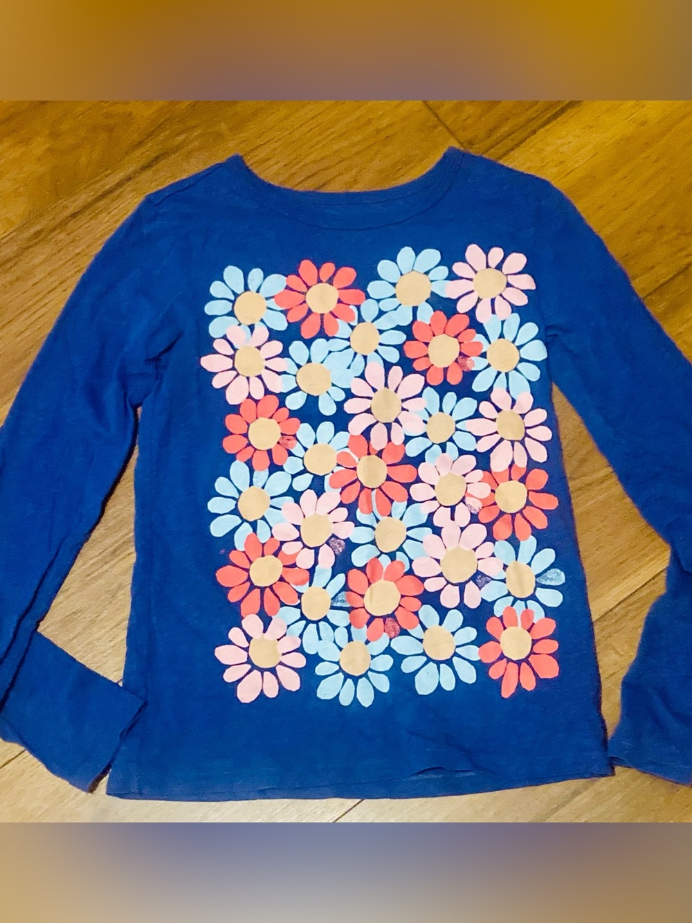 Crewcuts Girls Long Sleeve Flower Shirt Size XL Like new
